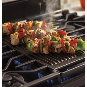 Reversible grill and griddle