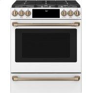 Café™ 30" Smart Slide-In, Front-Control, Gas Range with Convection Oven