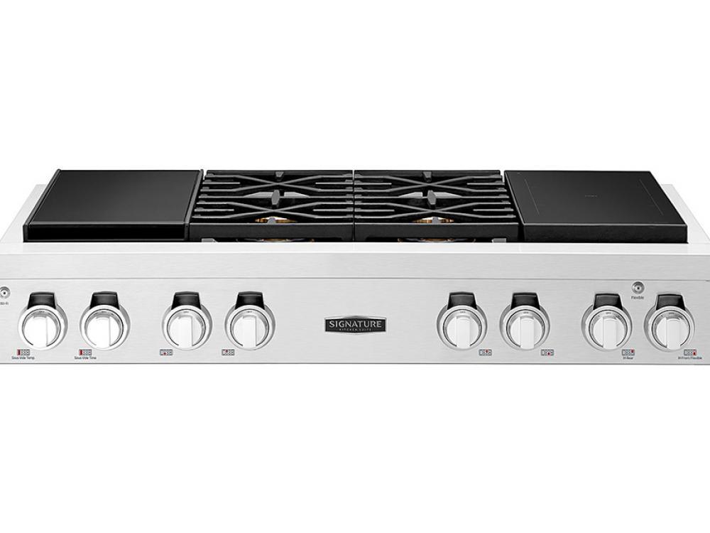 48-inch Dual-Fuel Pro Rangetop with Sous Vide and Induction