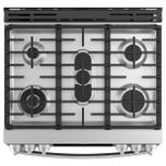 GE Profile GE Profile™ 30" Smart Slide-In Front-Control Gas Fingerprint Resistant Range with No Preheat Air Fry