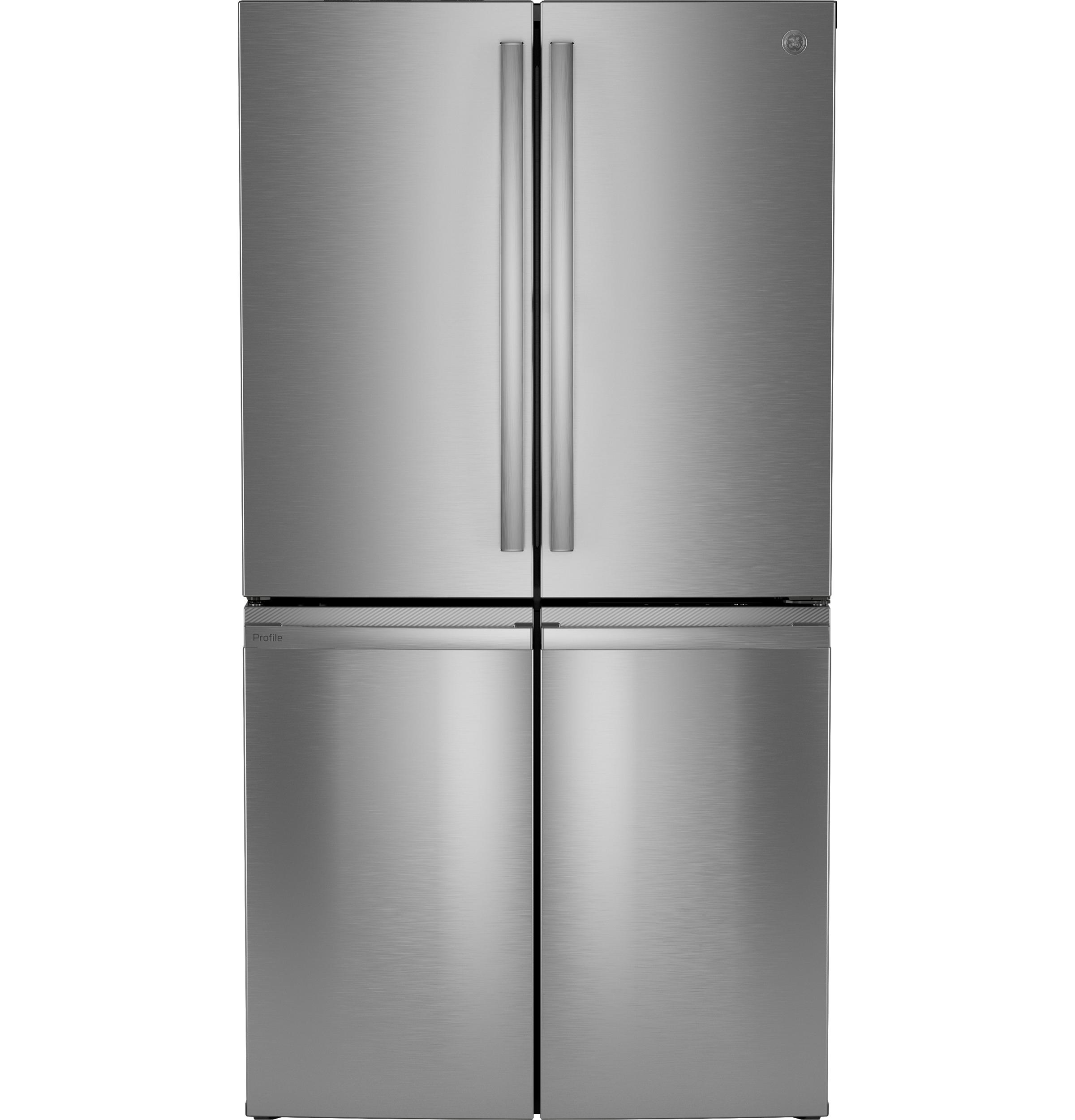 GE Profile™ ENERGY STAR® 28.4 Cu. Ft. Quad-Door Refrigerator with Dual-Dispense AutoFill Pitcher and Door in Door