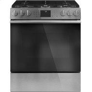 Café™ 30" Smart Slide-In, Front-Control, Gas Range with Convection Oven in Platinum Glass