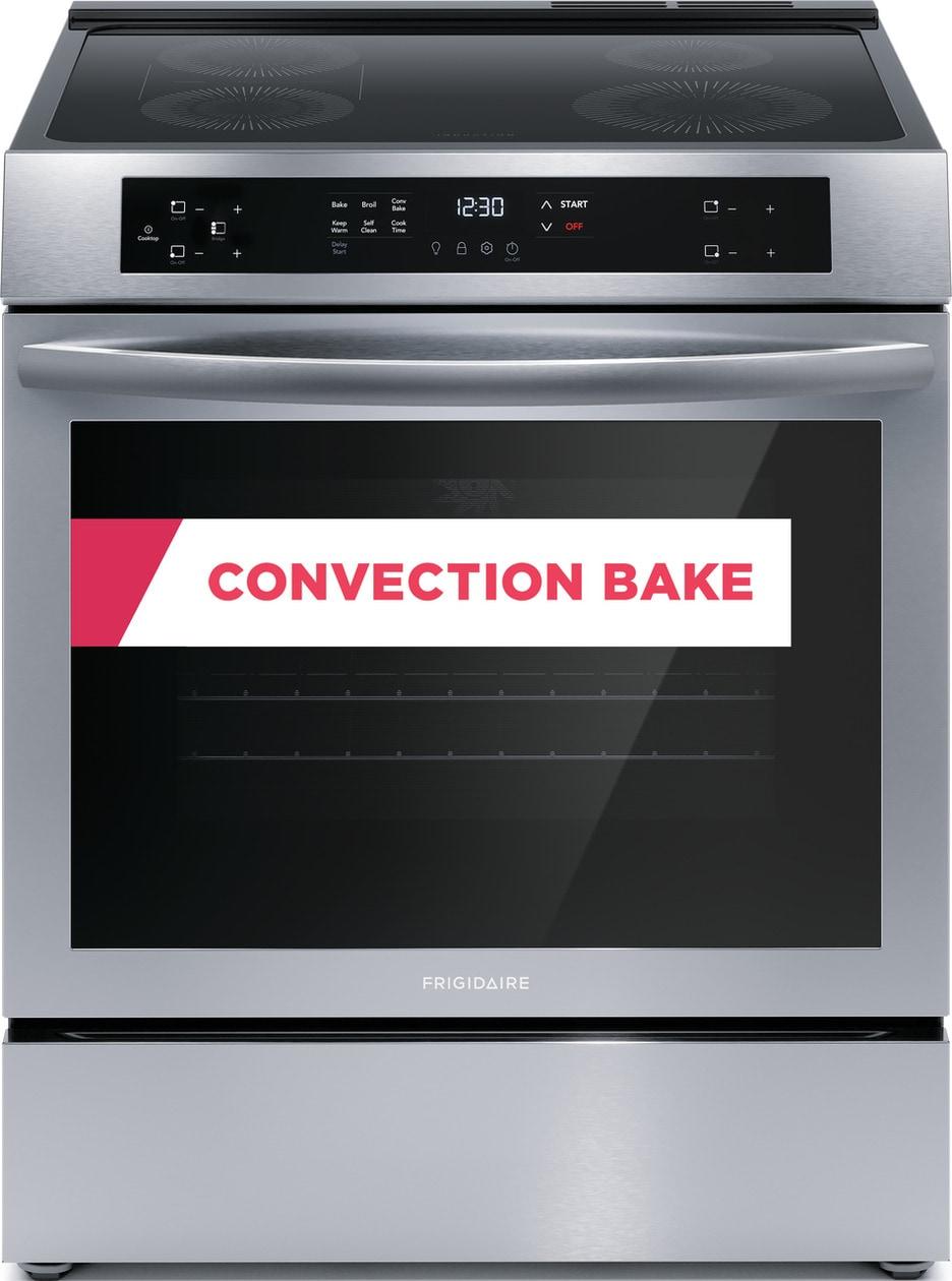  30" Front Control Induction Range with Convection Bake