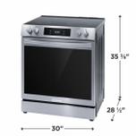 Frigidaire  Gallery 30" Front Control Electric Range with Total Convection