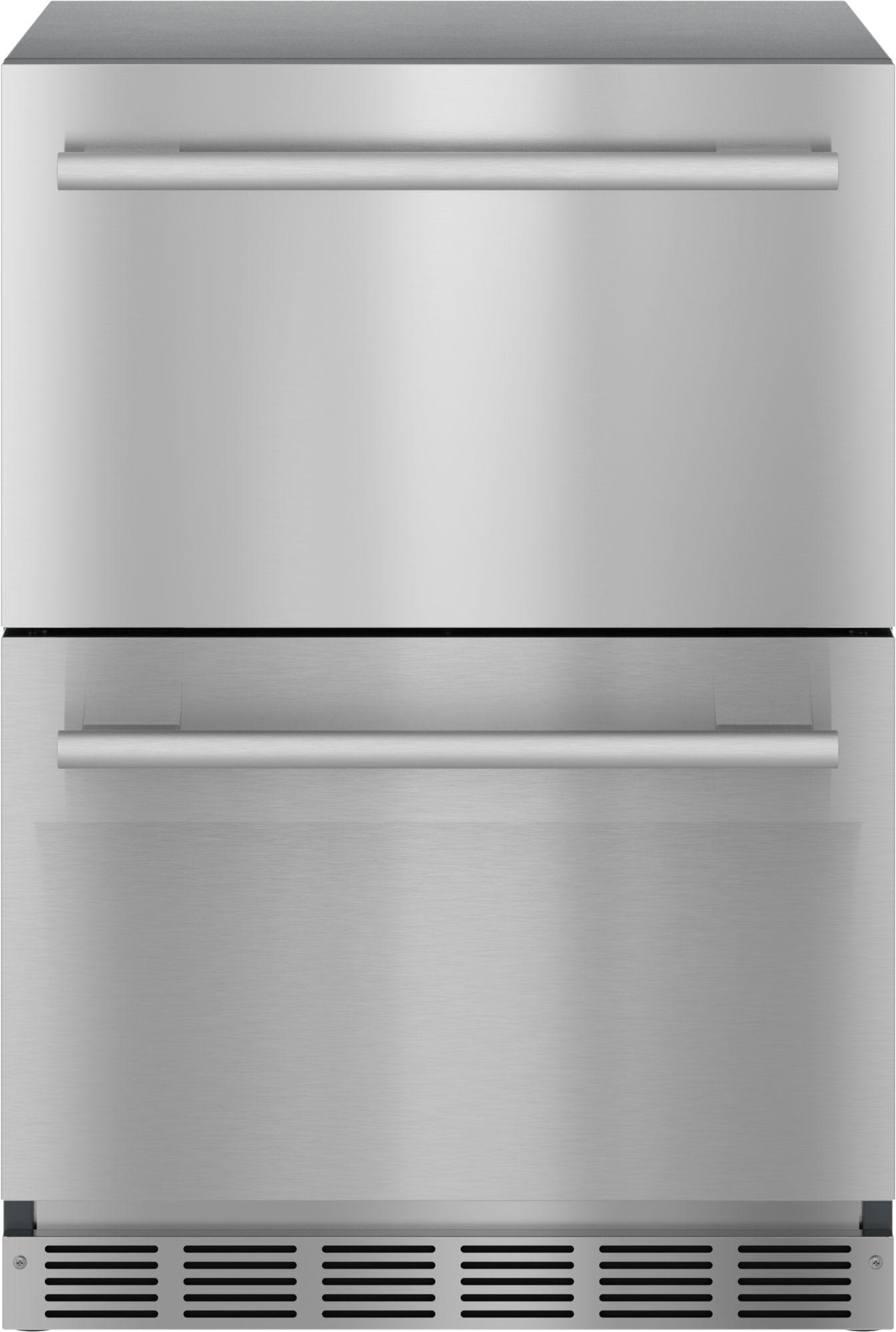 Under Counter Double Drawer Refrigerator 24'' Masterpiece® Stainless Steel