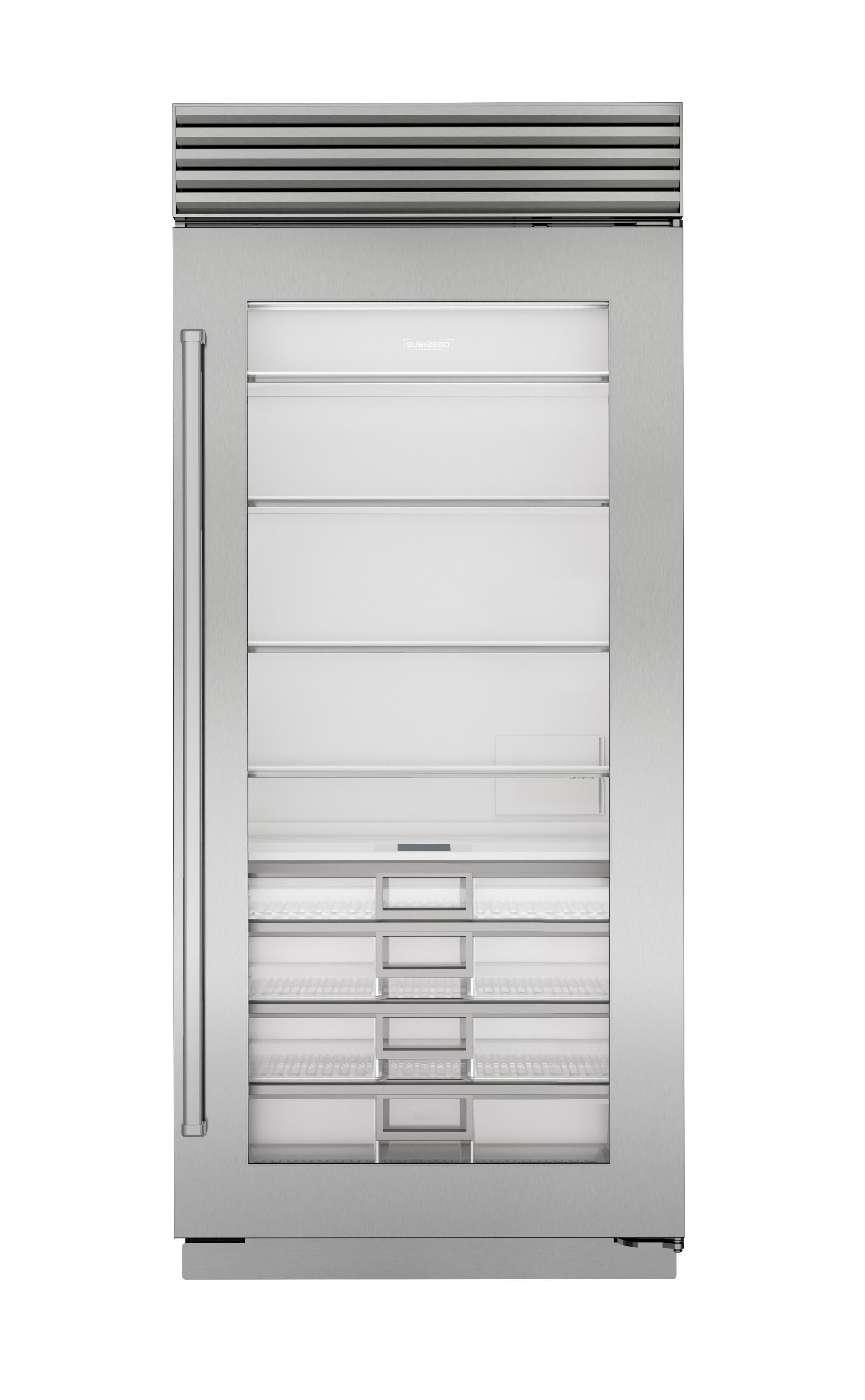 36" Classic Refrigerator with Glass Door