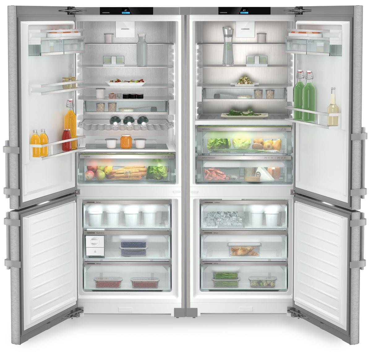 Combined fridge-freezers with EasyFresh and NoFrost Fridge-freezer with BioFresh Professional and NoFrost