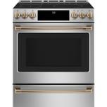 Cafe Café™ 30" Smart Slide-In, Front-Control, Induction and Convection Range with In-Oven Camera