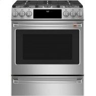 Café™ 30" Smart Slide-In, Front-Control, Dual-Fuel Range with Warming Drawer