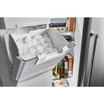 KitchenAid 22.6 cu ft. Counter-Depth Side-by-Side Refrigerator with Exterior Ice and Water and PrintShield™ finish