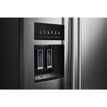 KitchenAid 22.6 cu ft. Counter-Depth Side-by-Side Refrigerator with Exterior Ice and Water and PrintShield™ finish