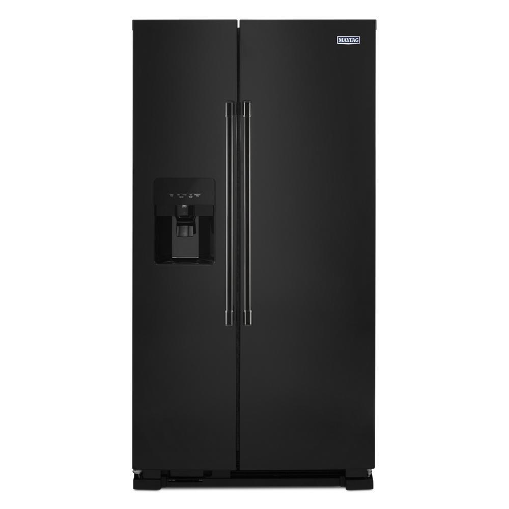 36-Inch Wide Side-by-Side Refrigerator with Exterior Ice and Water Dispenser - 25 Cu. Ft.