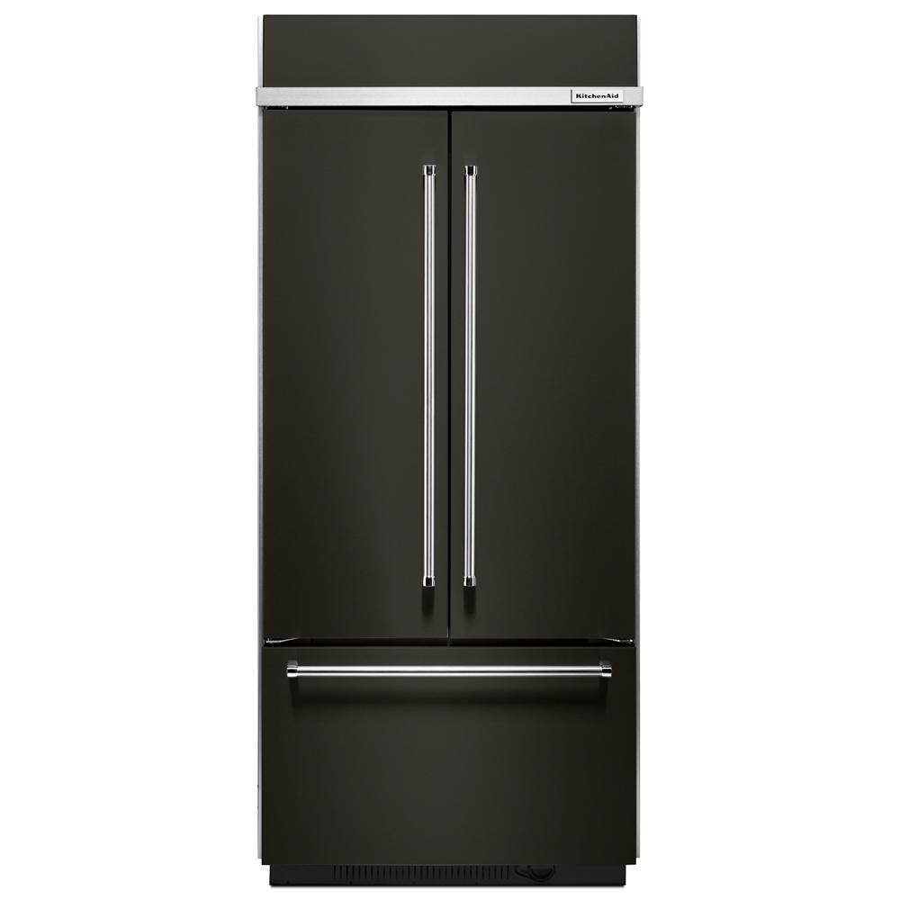 20.8 Cu. Ft. 36" Width Built In Stainless Steel French Door Refrigerator with Platinum Interior Design