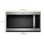 Whirlpool 1.7 cu. ft. Microwave Hood Combination with Electronic Touch Controls