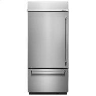 20.9 Cu. Ft. 36" Width Built-In Stainless Bottom Mount Refrigerator with Platinum Interior Design