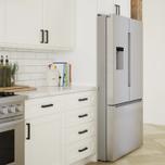 Bosch 100 Series French Door Bottom Mount Refrigerator 36" Stainless steel (with anti-fingerprint)