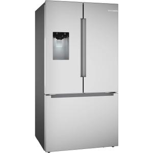 Bosch 100 Series French Door Bottom Mount Refrigerator 36" Stainless steel (with anti-fingerprint)