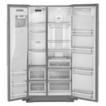 KitchenAid 22.6 cu ft. Counter-Depth Side-by-Side Refrigerator with Exterior Ice and Water and PrintShield™ finish