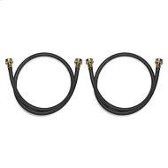 4' Black Washer Inlet Hoses 1050 PSI - 2 Pack