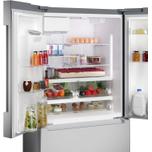 Bosch 100 Series French Door Bottom Mount Refrigerator 36" Stainless steel (with anti-fingerprint)