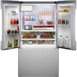 Bosch 100 Series French Door Bottom Mount Refrigerator 36" Stainless steel (with anti-fingerprint)