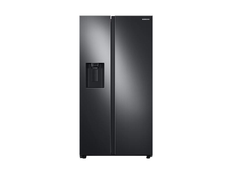 27.4 cu. ft. Large Capacity Side-by-Side Refrigerator in Black Stainless Steel