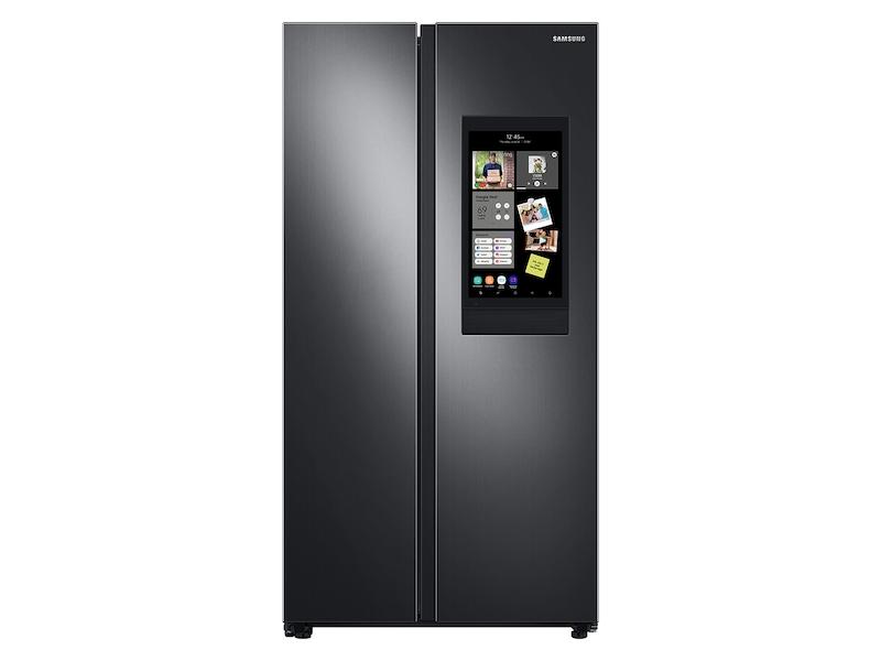 27.3 cu. ft. Smart Side-by-Side Refrigerator with Family Hub™ in Black Stainless Steel