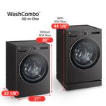 LG Appliances Ventless Washer/Dryer Combo LG WashCombo™ All-in-One 5.0 cu. ft. Mega Capacity with Inverter HeatPump™ Technology and Direct Drive Motor