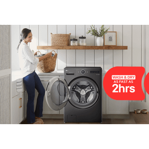 Wash & Dry As Fast As 2 Hours In This LG WashCombo(TM) All-in-One