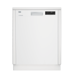 Beko Tall Tub White Dishwasher, 14 place settings, 48 dBa, Front Control